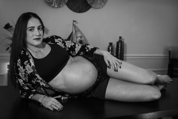 Maternity portrait celebrating this milestone